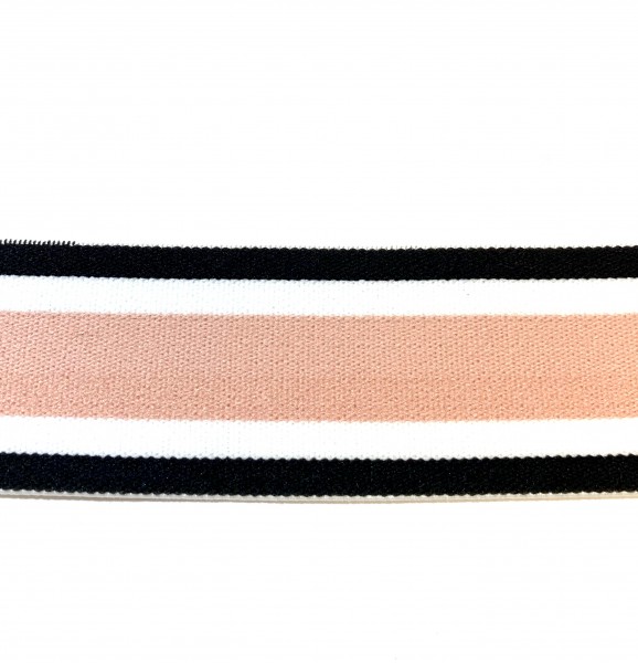 Gummiband 40 mm gestreift