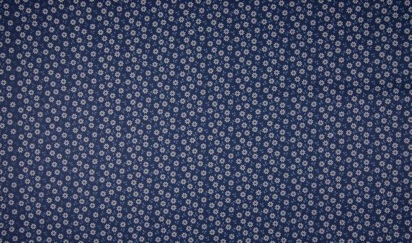 Baumwolle Poplin Magerite Navy