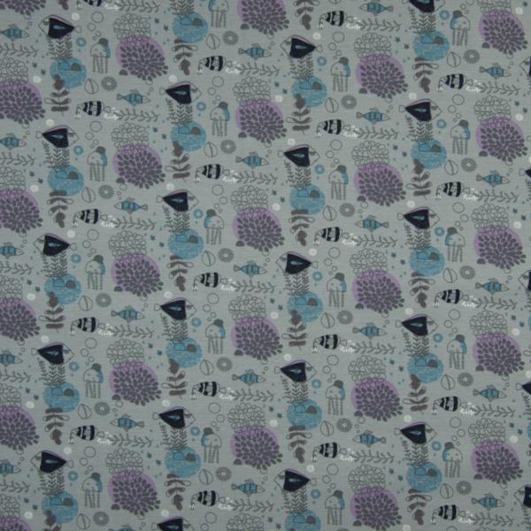 Organic Bio Jersey Sealife lt. Grey