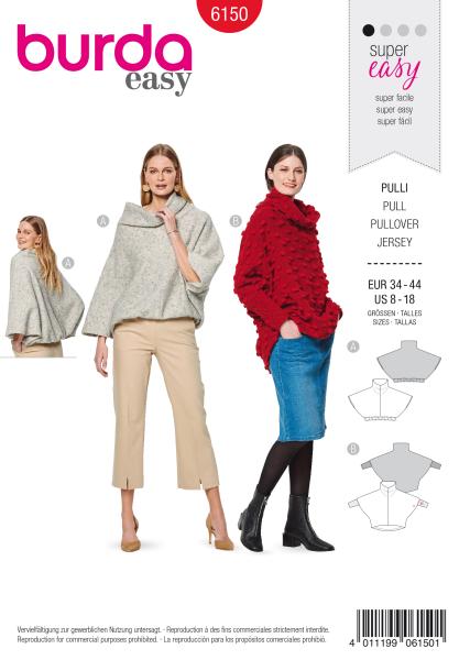 burda super easy Pullover 34-44 6150