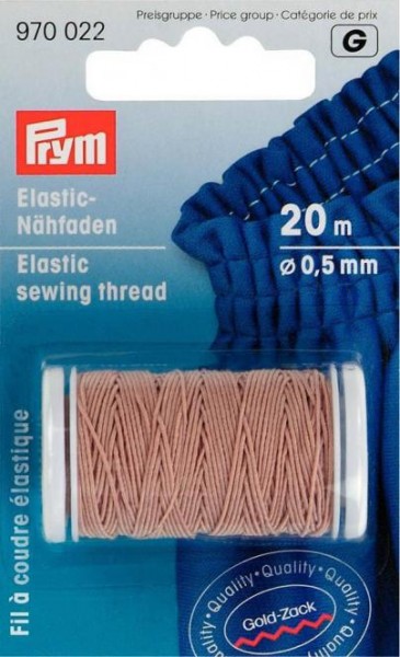 Elastic-Nähfaden Hutgummi 0,5 mm Prym
