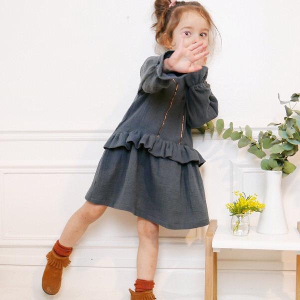 Lilas Schnittmuster ikatee Mädchen Bluse Kleid
