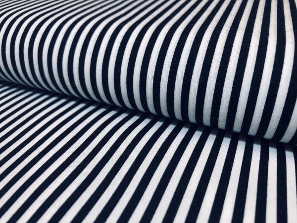 Baumwolle Black Stripe Stretch