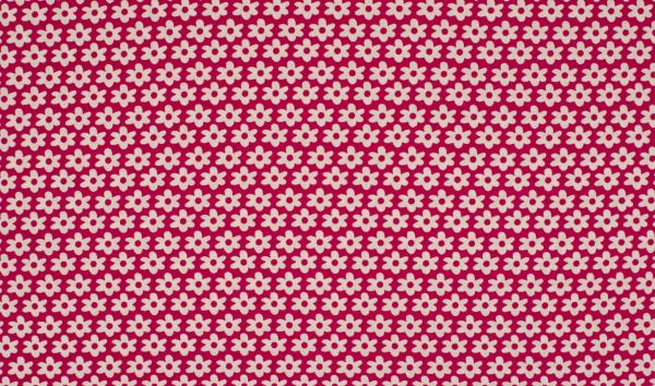 Baumwolle Minimals Daisy Fuchsia