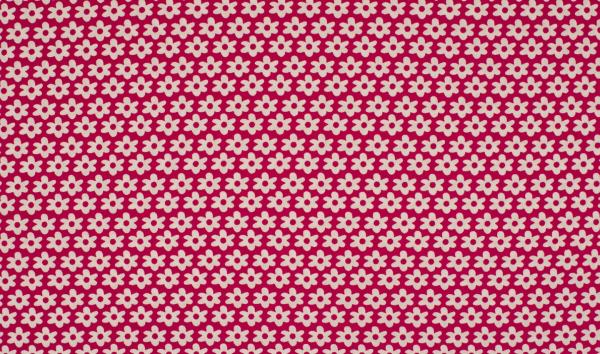 Baumwolle Minimals Daisy Fuchsia