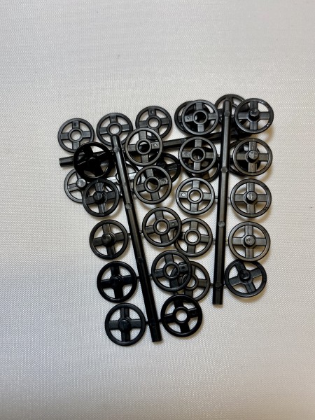 Annähdruckknöpfe Kunststoff schwarz