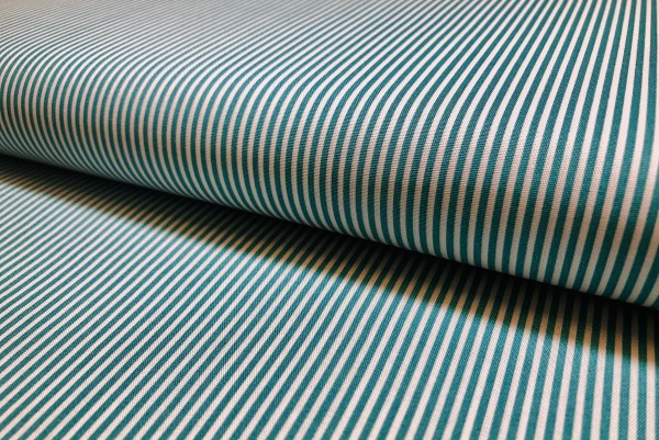 Baumwolle Stripe Grün-Weiß