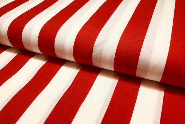 Baumwolle Stripe Red