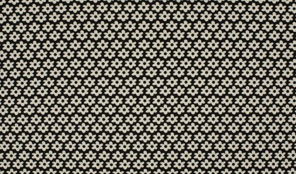 Baumwolle Minimals Daisy Black