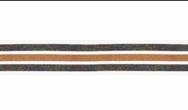 Gummiband Glitzer Rainbow 40mm