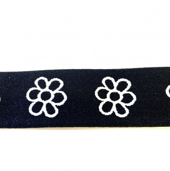 Gummiband 40 mm mit Blumenmuster