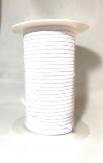 Gummiband 4 mm weiß. 150m Rolle