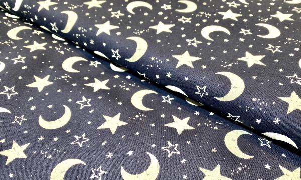 Baumwolle Poplin Dark Moon