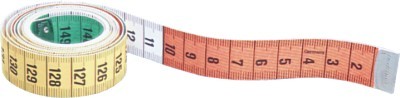 Maßband 150 cm gelb/bunt