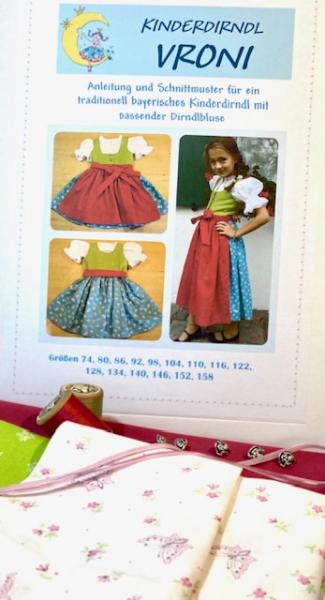 Kinderdirndl Nähpaket inkl. Schnittmuster