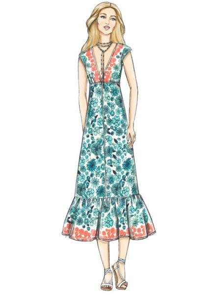 Sommer-Kleid V9311 very easy